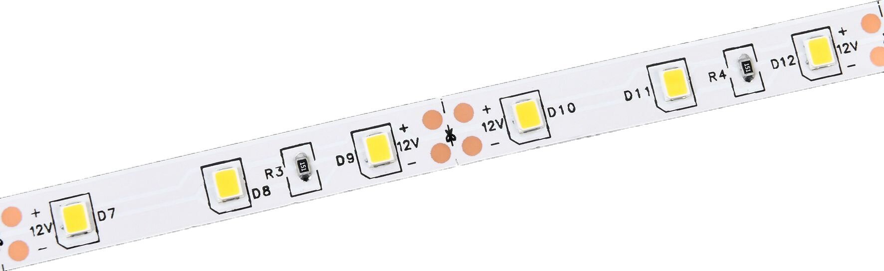 Светодиодная лента IEK SMD 2835 60LED IP20 12В 4,8Вт теплый белый 5 м