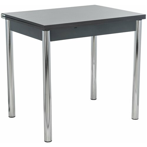 фото Стол раздвижной leset лиль 1р металл хром, антрацит