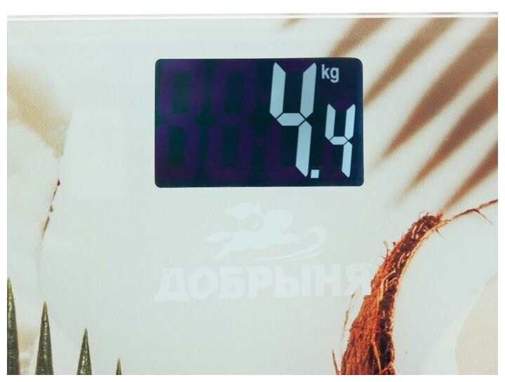 Весы напольные электронные Добрыня Весы DO - 3006H (180кг) электр.(кокос) - фотография № 2