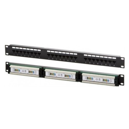 Патч-панель Lanmaster NM-PPU24C 19 1U 24xRJ45 кат.5E UTP