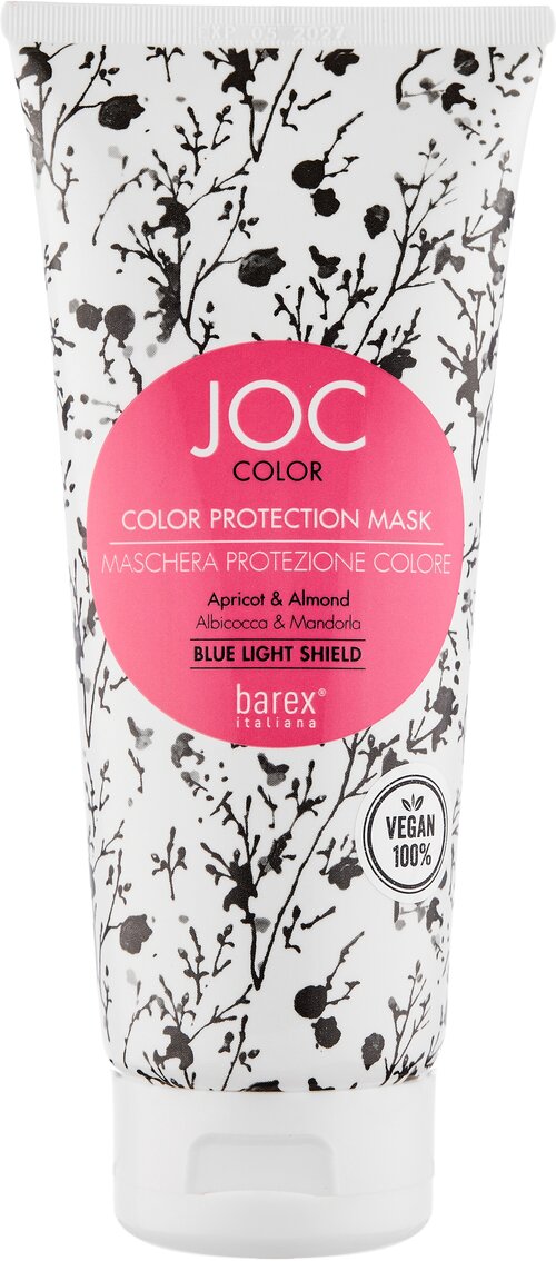 Barex Маска для волос Стойкость цвета Joc Color Protection Mask Абрикос и Миндаль, 1000 г, 200 мл