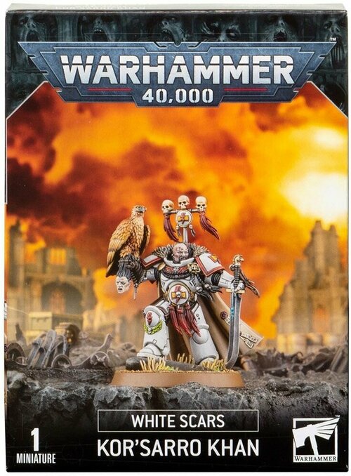 Миниатюра для настольной игры Warhammer 40 000-White Scars Korsarro Khan