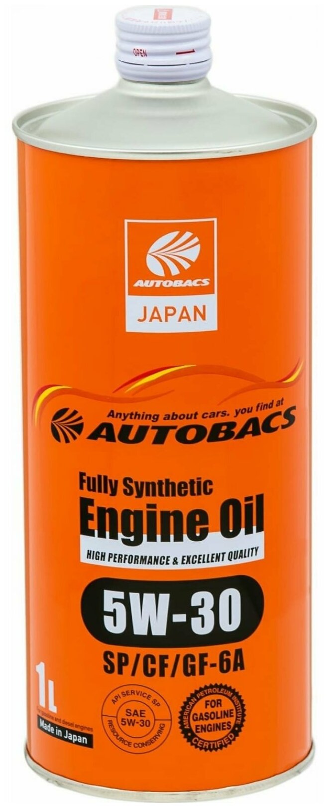 Масло Моторное AUTOBACS Autobacs Engine Oil Api Sp/Cf 5w30 1l