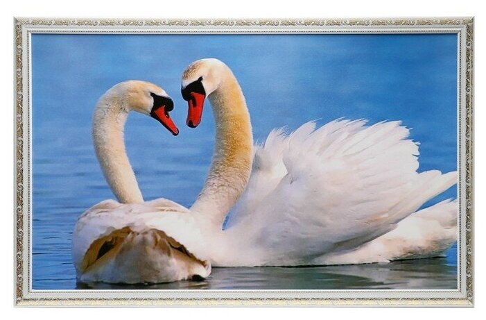 Картина "Лебеди" 67х107 см