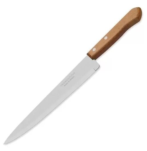 Нож кухонный Tramontina Dynamic (22902/106) стальной шеф лезв.150мм прямая заточка серебристый блист - фото №5