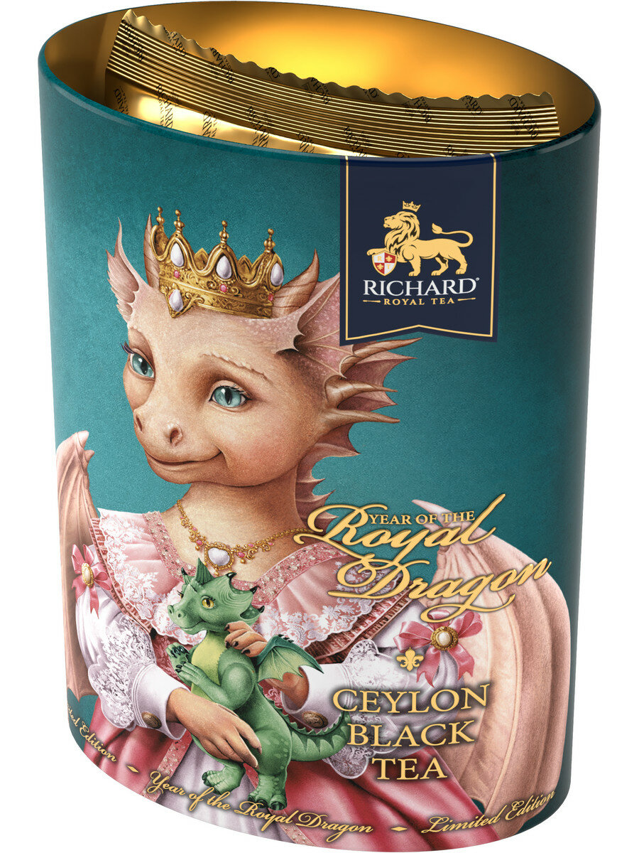Richard "Year of the Royal Dragon" чёрный весовой чай, 80 г, принцесса - фотография № 5