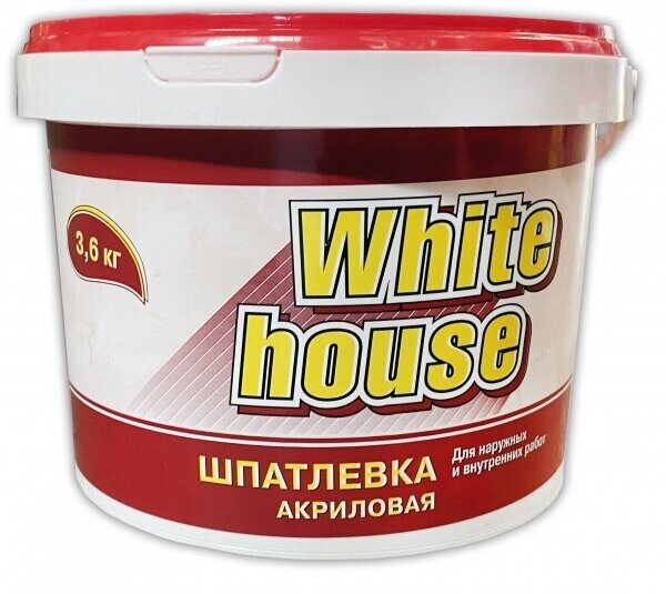 Шпатлевка универсальная для наружных и внутренних работ White House 3,6 кг - фотография № 5