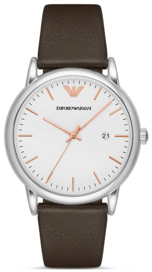 Наручные часы EMPORIO ARMANI Наручные часы Emporio Armani AR11103, коричневый, серебряный