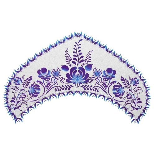 фото Термонаклейка гжель на синем, набор 10 штук 6536019 . yandex market