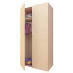 Шкаф двухсекционный Polini Simple, натуральный - изображение