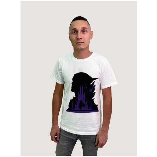 фото Футболка мужская белая из хлопка с dtf принтом игры world of warcraft wow вов варкрафт сильвана - 40100 будь на стиле