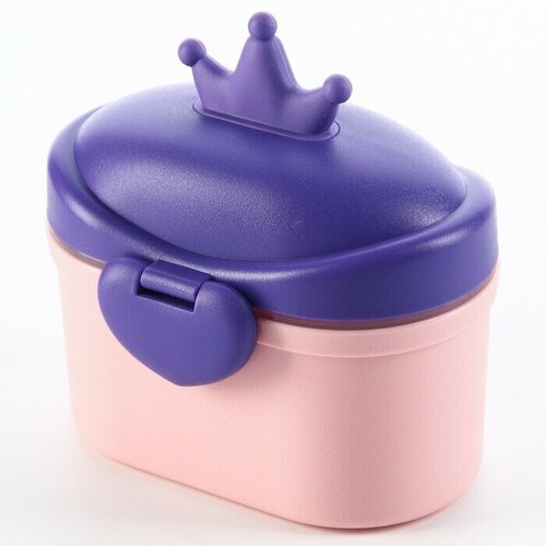 фото Mum&baby контейнер для хранения детского питания «корона», 400 мл., малый, цвет розовый