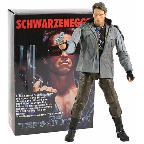 Подвижная фигурка Арнольд Шварцнеггер Терминатор NECA Terminator: T-800 Arnold Schwarzenegger collection 1 6 scale arnold schwarzenegger head sculpt head carving model terminator 2 t800 12 for 12 inches action figure