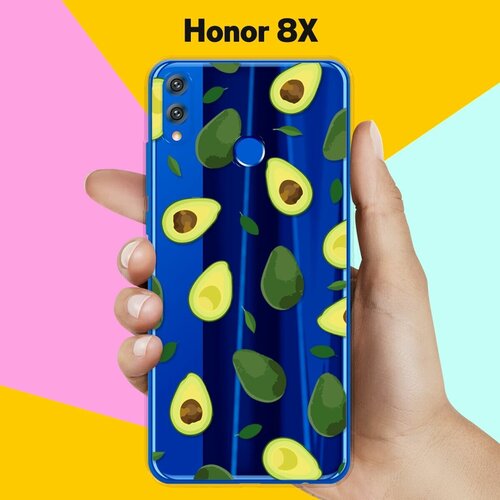 Силиконовый чехол Узор из Авокадо на Honor 8X силиконовый чехол узор из авокадо на honor 8x