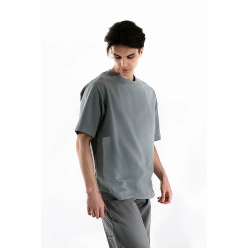 фото Футболка old ch basiс серая m oldchap