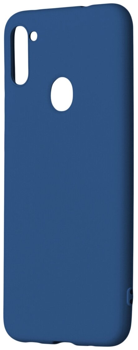 Клип-кейс Pero Liquid Silicone д/ Samsung A11/M11 синий