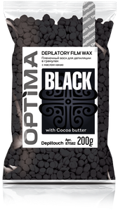 DEPILTOUCH PROFESSIONAL Optima Black Пленочный воск для депиляции в гранулах, 200 гр