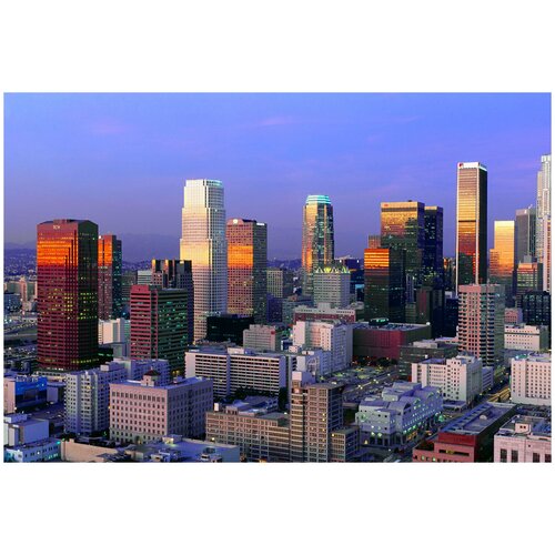 Фотообои на стену URBAN Design UD4-083 Рассвет в большом городе, 400 х 270 см, флизеиновые