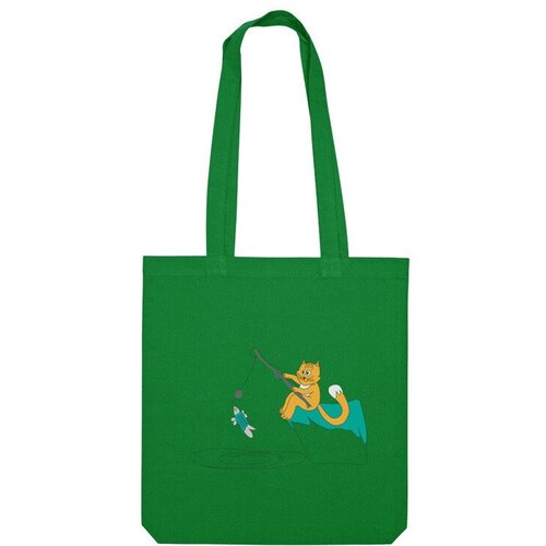 фото Сумка шоппер us basic, зеленый