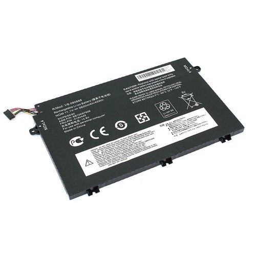 Аккумуляторная батарея для ноутбука Lenovo ThinkPad E485 (L17M3P52) 11.1V 3600mAh OEM аккумуляторная батарея для ноутбука lenovo thinkpad e485 l17m3p52 11 1v 4050mah