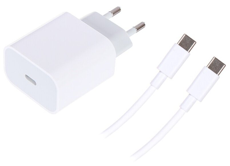 фото Зарядное устройство Red Line PD1-5A Type-C 25W + кабель Type-C White УТ000027292