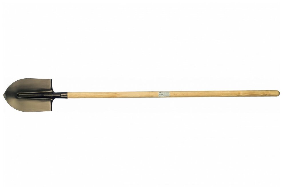 Лопата штыковая, с деревянным черенком 190х350х1420 мм 77213 - фотография № 4
