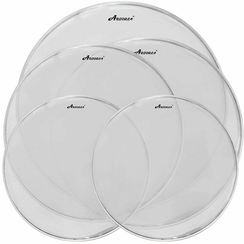 ARCLR-10 Пластик для малого и том барабана 10, прозрачный, Arborea