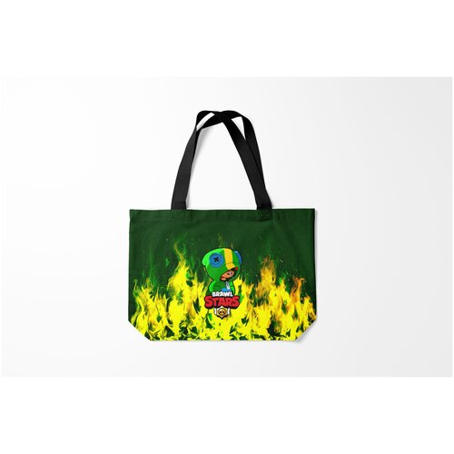 фото Сумка-шоппер / 46х35 см / геймерам / brawl stars leon burnettie