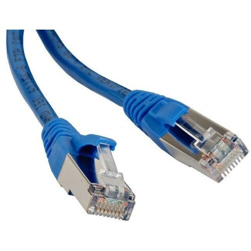 Патч-корд RJ45 - RJ45, 4 пары, FTP, категория 5е, 3 м, синий LSZH, LANMASTER LAN-PC45/S5E-3.0-BL
