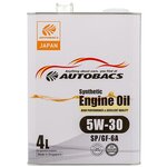 Моторное масло Autobacs Engine Oil Sintetic 5W-30, 4 л - изображение