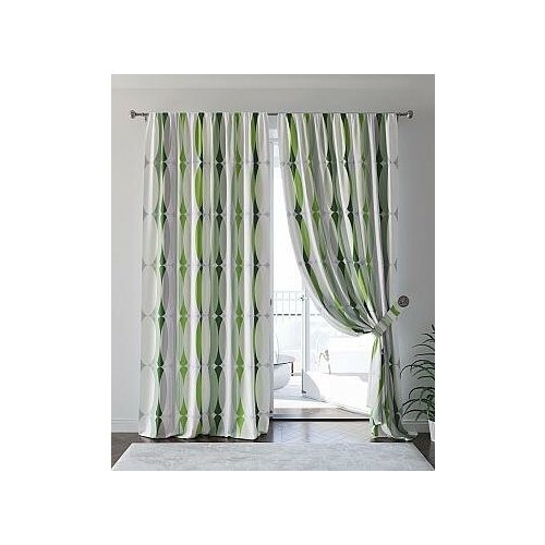 фото Комплект штор томдом фениокирс (зеленый)
