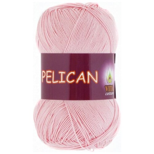 Пряжа Vita cotton Pelican розовая пудра (3956), 100%хлопок, 330м, 50г, 1шт