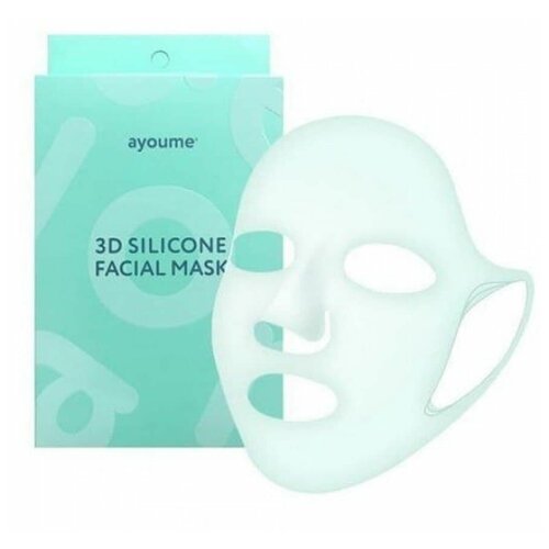 фото Маска 3d силиконовая для косметических процедур 3d silicone facial mask, 1шт ayoume