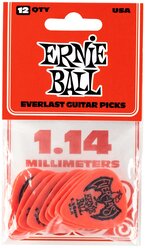 Медиаторы для гитары Ernie Ball 9194 Everlast, 1.14 мм, набор медиаторов из 12 штук