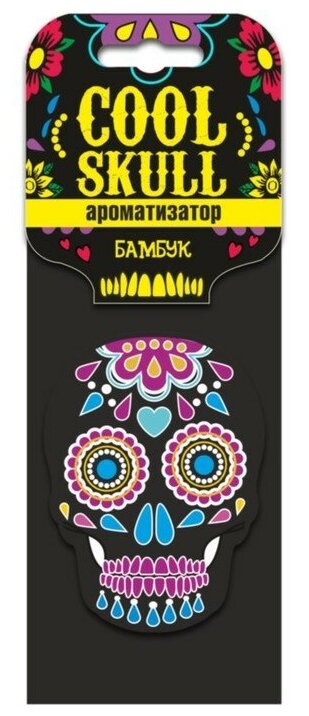 SAPFIRE Professional Ароматизатор подвесной Sapfire "Cool skull" Бамбук SAС-0902