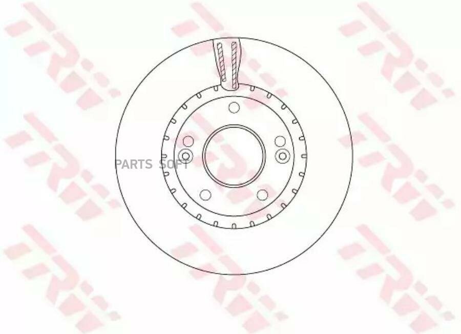 TRW DF6628 Диск тормозной передний KIA CEE D II 12-, HYUNDAI ELANTRA 10- DF6628 2шт