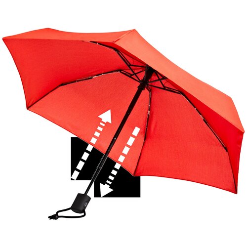 фото Мини-зонт euroschirm, автомат, купол 93 см., 8 спиц, чехол в комплекте, красный