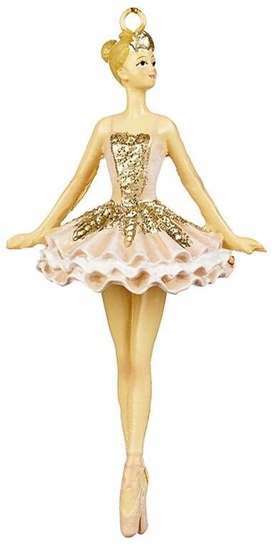 Ёлочная игрушка дебют - балерина розали (опустившая руки), полистоун, 11.5 см, Goodwill MC 36431-1