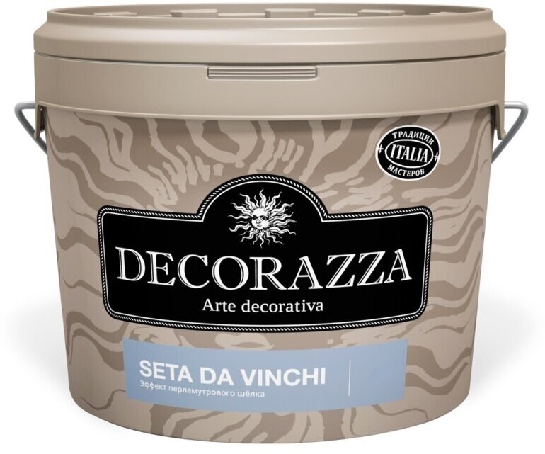 DECORAZZA SETA DA VINCI Декоративное покрытие с эффектом перламутрового шелка, SD 001 (1кг)