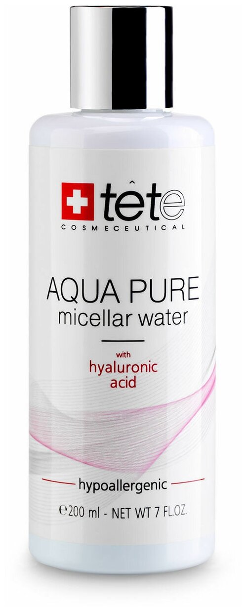 TETe - Aqua Pure Micellar water Мицелярная вода с гиалуроновой кислотой, 200 мл