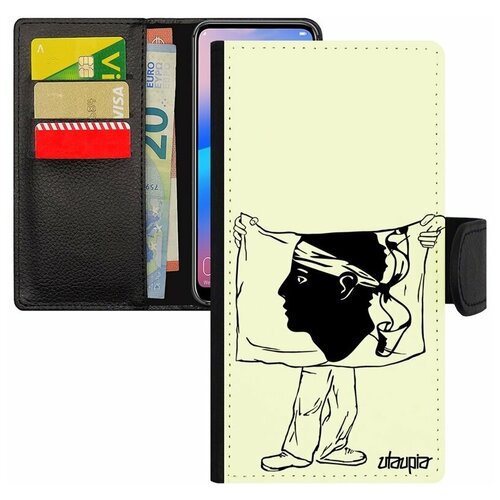 фото Чехол книжка для мобильного samsung galaxy s8, "флаг корсики с руками" страна патриот utaupia