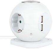 Сетевой фильтр Rombica Neo Spherum 3 Sockets 2 USB 1.5m White PSE-004