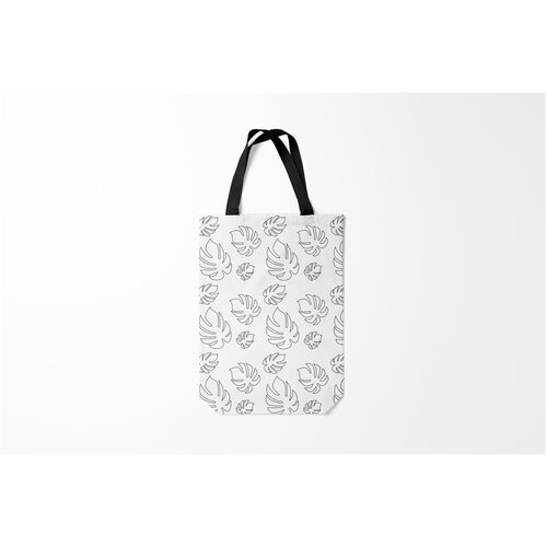 фото Сумка-шоппер / 31х42 см / популярные иллюстрации / узоры листья burnettie