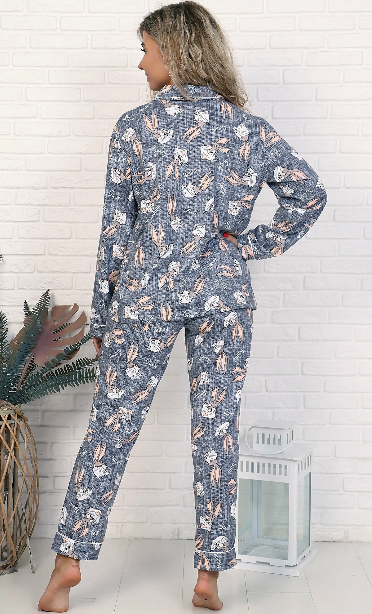 Комплект домашний женский / Пижама "Дарья", размер 50 - фотография № 6