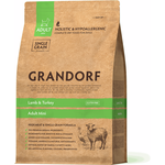 Сухой корм для собак Grandorf гипоаллергенный, Low Grain, ягненок с индейкой - изображение