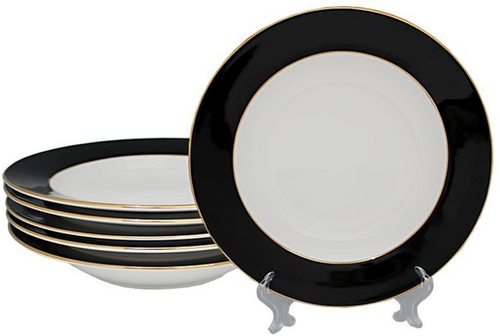Набор тарелок Black KupiOn 6 штук глубокие 23 см 108-295
