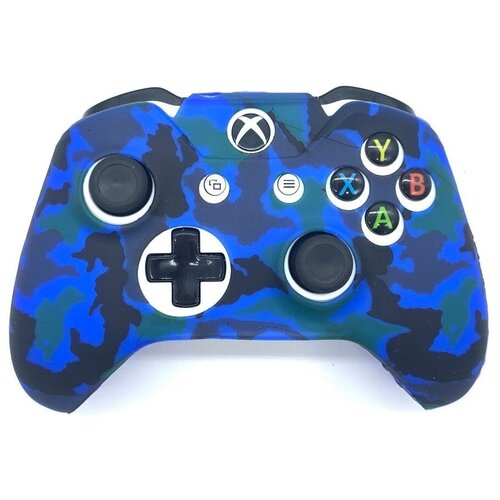 Защитный силиконовый чехол Controller Silicon Case для геймпада Microsoft Xbox Wireless Controller Camouflage Blue (Синий Камуфляж) (Xbox One)