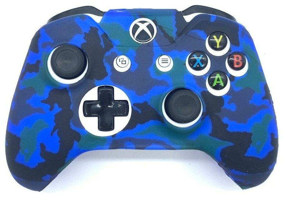 Защитный силиконовый чехол Controller Silicon Case для геймпада Microsoft Xbox Wireless Controller Camouflage Blue (Синий Камуфляж) (Xbox One)