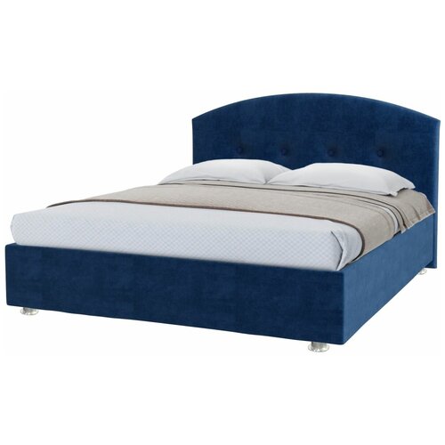 фото Двуспальная кровать cityflex verven с орион 180х200 цвет синий velutto 26