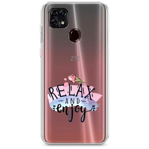 фото Силиконовый чехол "relax and enjoy" на zte zte blade 20 smart / зте блейд 20 смарт case place